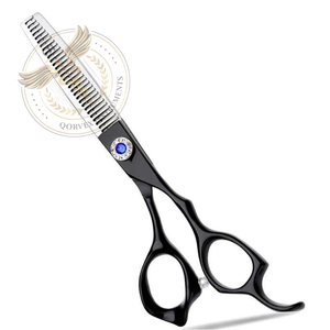 Ciseaux à effiler professionnels en acier inoxydable de haute qualité avec lames affûtées et durables, fournitures de salon de coiffure personnalisables - Product Image 2