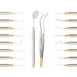 ชุดเครื่องมือทันตกรรม M.A SIDDIQUE INTERNATIONAL ชุดที่ 10 สำหรับทันตแพทย์  วัสดุสแตนเลสเยอรมัน สำหรับงานทำความสะอาดฟันแบบมืออาชีพ - Product Image 2