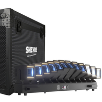 Luz Móvil Profesional de Cabeza Móvil con Haz de Luz RGBW de 12×60W, Luces Móviles de Matriz para DJ, para Clubes, Conciertos y Escenarios