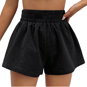 Shorts de course et de jogging taille haute personnalisables avec votre logo – Séchage rapide, respirants, pour femme, couleur unie - Product Image 3