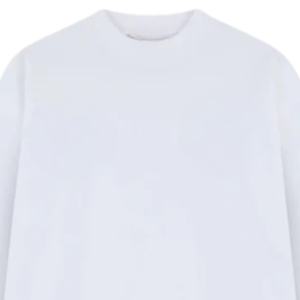 Camiseta de Manga Larga para Hombre, Blanca, con Estampado Gráfico, Cuello Redondo, Algodón, Estilo Casual, Urbano, con Diseño en Mangas y Espalda - Product Image 5