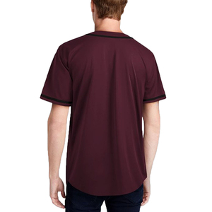 Maillot de baseball à manches courtes sur mesure en tissu mesh, personnalisable avec numéro et nom imprimés, pour baseball et softball - Product Image 2