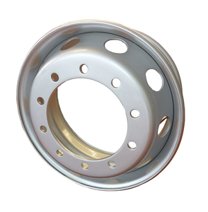 ล้อหน้าอะลูมิเนียมขัดเงาคุณภาพสูง ขนาด 22.5 x 8.25 ซื้อวงล้อรถบรรทุก - Product Image 2