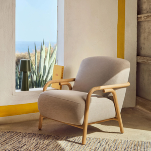 Outdoor Sofa <b>Garden</b> Set with Solid Teak Wood Base Open Slat <b>Table</b> Top High Density Foam Cushions and Armchairs - Product Image 5