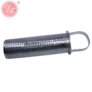 Élément filtrant cylindrique perforé en acier inoxydable OEM SS304 316L pour égouttoirs marins de navires - Product Image 1