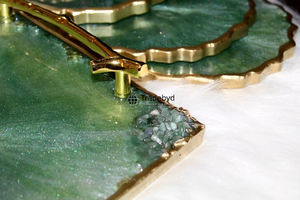 Bandeja Decorativa de Resina de Lujo, Plato para Servir Hecho a Mano para Comedor y Mesas de Centro, Tradebyd - Product Image 6