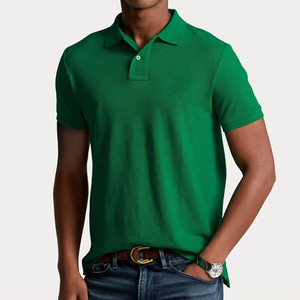 Polo respirant pour homme, dernière mode, manches courtes, impression de logo personnalisée de haute qualité, coton - Product Image 3