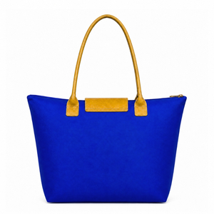 Sac fourre-tout personnalisé Sigma Gamma Rho Sorority, bleu et or, logo brodé, grande capacité, usage quotidien, en cuir, pour femme - Product Image 3