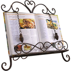 Support de livre de recettes en métal au design tendance pour hôtels, restaurants, présentoir de menus, support de recettes pour comptoir de cuisine domestique - Product Image 3