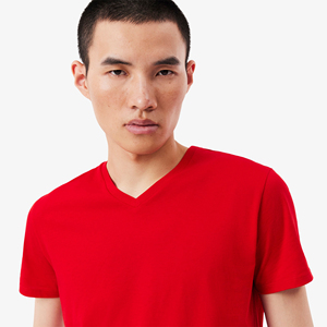 Camisetas de Verano para Hombre de Primera Calidad a Bajo Precio, Cuello en V, Corte Regular, Manga Corta, Poliéster/Algodón, Transpirables y de Secado Rápido - Product Image 5