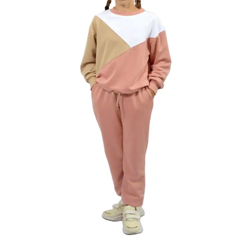 Custom Fall 2024 Women Clothes Pullover Tracksuit Two piece Sweat Shirt & Sweat Pant Tracksuit ( PayPal Verified )