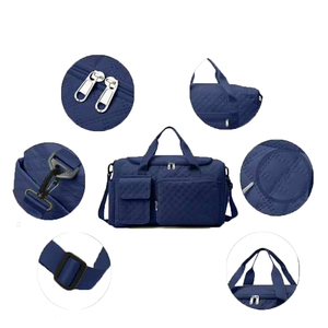 Sac de sport unisexe, couleur unie, polyester, grande capacité, fermeture à glissière, poignée souple, sangle réglable, style décontracté, 30-40L - Product Image 4