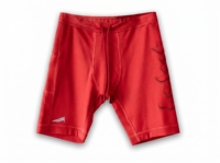 Shorts de compression pour homme avec poche latérale, séchage rapide, en tricot de spandex et polyester, coupe sportive, longueur courte, coupe ajustée