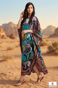 Women Printed <b>Kaftan</b> Dress Premium Quality Loose Fit Soft Fabric <b>Summer</b> Beach Wear Elegant Design Wholesale Supply - Product Image 5