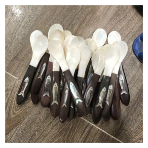 Cuillère en coquillage naturel de qualité supérieure avec finition en nacre véritable, couverts de luxe pour restaurants et hôtels haut de gamme - Product Image 6