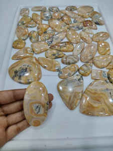 Piedra preciosa de encaje loco mexicano Natural de alta calidad cabujones sueltos de encaje loco mexicano piedra al por mayor para la fabricación de joyas piedra - Product Image 3