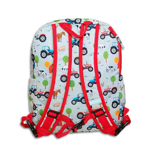 Fletcher Unisex Letter Pattern Softback Backpack <b>Water</b> Bottle Pocket Lightweight Polyester 20-37L Travel Bag Zipper Closure for - Product Image 4