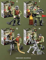 Figurines d'action militaires des forces spéciales WW2 Eagle, soldats SWAT, blocs de construction, briques semi-finies, figurine d'action unisexe