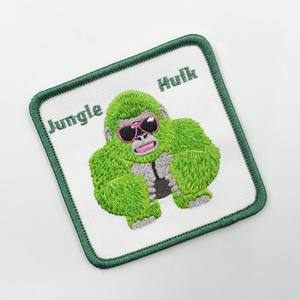 igh Quality Custom Embroidery <b>Patches</b> Twill Fabric Heat Press Garment <b>Applique</b> Floral Thread Design Iron On For Jackets Hats Bag - Product Image 6