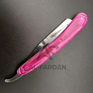 AL-FARDAN INSTRUMENTS Manche en bois avec lame simple interchangeable en acier inoxydable pour outils de rasage humide pour hommes, barbier et salon - Product Image 4