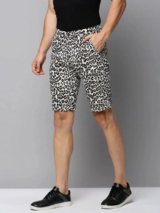 Pantalones Cortos Bermuda con Estampado de Leopardo para Hombre, Cintura Media, Estilo Casual, con Bolsillos, Tela de Poliéster Transpirable, Cierre con Botones, Pantalones Cortos de Playa - Product Image 2