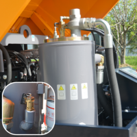 Compresseur d'air diesel portable 37KW 185cfm 8bar 5.3m³/min Monophasé Mobile à Vis sur Roues Moteur Refroidi par Air