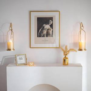 Ensemble de appliques murales classiques en métal doré, design élégant et courbé, construction robuste, lumière ambiante chaude, parfait pour la décoration intérieure moderne - Product Image 5