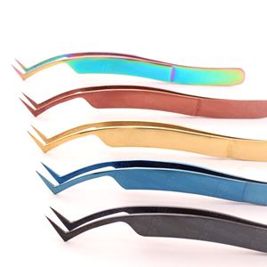 Parfait pour ramasser et placer des cils individuels en utilisant ces pinces à cils en acier inoxydable - Product Image 5