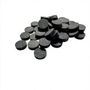 Boutons en corne de buffle noire, prix compétitif, accessoires de mode faits main en tissu, avec finition noir jais - Product Image 2