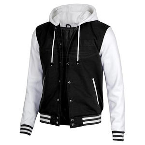 Chaqueta Varsity Acolchada Personalizada para Hombre y Mujer, Mangas en Contraste, Cierre de Botones, Invierno, Casual, Transpirable, Secado Rápido - Product Image 2