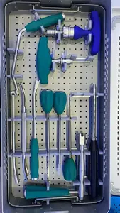 Ensemble de Stérilisation d'Instruments d'Artroscopie pour Épaule, Fixation de la Colonne Vertébrale, Vis Pédiaculaires, Détresseurs et Retracteurs Lombaires en Acier Inoxydable - Product Image 2
