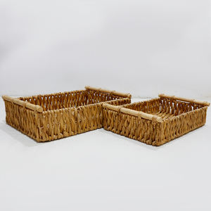 Cesta de Almacenamiento Multifuncional para Escritorio, Forma Rectangular, para Organizar Objetos, Cesta de Mimbre para Cocina, Almacenamiento de Frutas y Huevos - Product Image 3