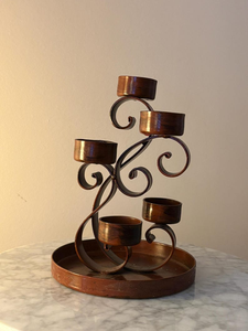 Designer Iron Metal <b>Candle</b> Holder with Durable Light Weight Holder 5 Tier for Home Decor, Gifting and Special Occasions - Product Image 3