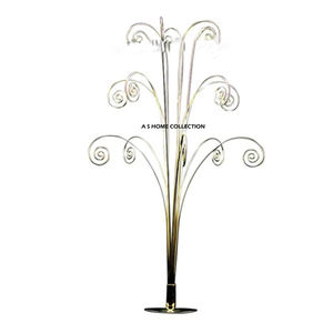 Support de Présentation de Noël en Métal Argenté Vieilli Très Demandé avec Éclairage LED – Prix de Gros - Product Image 2