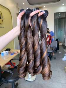 ผมหยิกเป็นลอนสำหรับต่อผมมนุษย์ผมหยิกจากเวียดนาม - Product Image 2