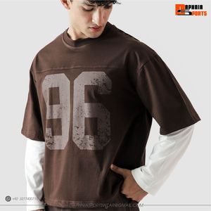 T-shirt Homme Rétro Oversize Gris Imprimé Graphique Streetwear Décontracté Coupe Ample Manches Courtes Pour Hommes – Vente en Gros - Product Image 4