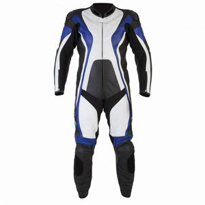 Men's Full Sleeve Leather Motorcycle Racing <b>Suit</b> <b>Red</b> Black White Color Blocked Breathable All Seasons Protection Gear - Product Image 6