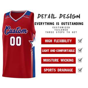 Maillot de basketball grande taille le plus vendu, personnalisable, respirant, anti-humidité, anti-bactérien, vente en gros, dernier design pour adulte - Product Image 2