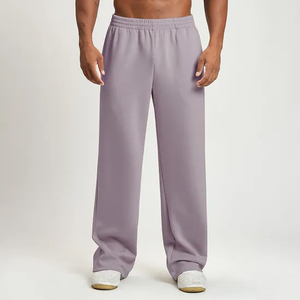 Loose Fit Straight Leg Comfortable Sweatpants for Training Wear Wholesale Gym Clothes Supplier <b>Elastic</b> Waist Band Workout Jogger - Product Image 3