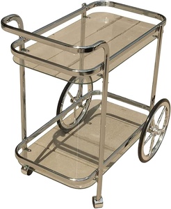 Serving <b>Trolley</b> Cart/Modern Bamboo Kitchen Serving <b>Trolley</b> Cart <b>Drawer</b> Cart Beach Cart/ Stroller Wagon <b>Trolley</b> Cart Brass Cart - Product Image 2
