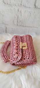 Bolso de Mano de Ganchillo con Hilo Metálico, Diseño Nuevo 2026, Tejido a Mano, Impermeable, Plegable, Unisex, para el Día de San Valentín, Noche - Product Image 3