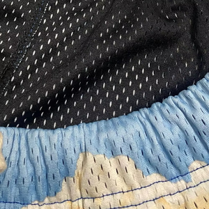 Shorts de sport en maille pour hommes, exportation premium, légers, respirants, bas de tenue athlétique, taille élastique, personnalisation de la marque, plusieurs options - Product Image 6