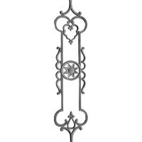 Balustre rustique en fonte décoratif pour escalier, pour rampes de style ferme, industriel et vintage, architectural