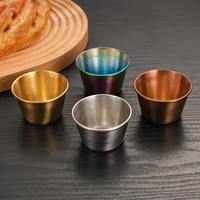 En gros, Ramequins à sauce en acier inoxydable Bold Blossom 1,5 oz, réutilisables, écologiques, résistants à la chaleur, pour condiments, vaisselle asiatique