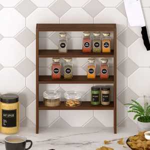 3 Tier Silver Chrome Step Spice Rack Organizer Metal <b>Wire</b> Kitchen Countertop Seasoning Bottle Holder Storage Display <b>Shelf</b> - Product Image 5