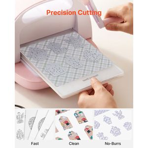 Set di 10 Fustelle in Metallo Compatibili con Macchine per Taglio e Goffratura, Lettere, Numeri e Motivi Alberi - Product Image 4