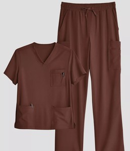 Women's Medical Work Uniform Set Lightweight <b>Scrub</b> Suit Comfortable Healthcare <b>Clothing</b> Wholesale Supplier Uniform Set Modern - Product Image 3