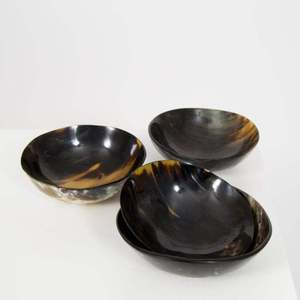 Tazón Decorativo de Cuerno de Búfalo Africano e Indio, Ecológico, para Servir Ensaladas en Fiestas, Nuevo Diseño - Product Image 3