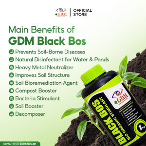 Stimulant biologique GDM Black BOS pour l'amélioration des sols, le développement des racines et l'agriculture durable - Product Image 5