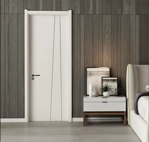 Portes WPC minimalistes personnalisables insonorisées avec design composite imitation bois tendance pour appartements et villas - Product Image 1